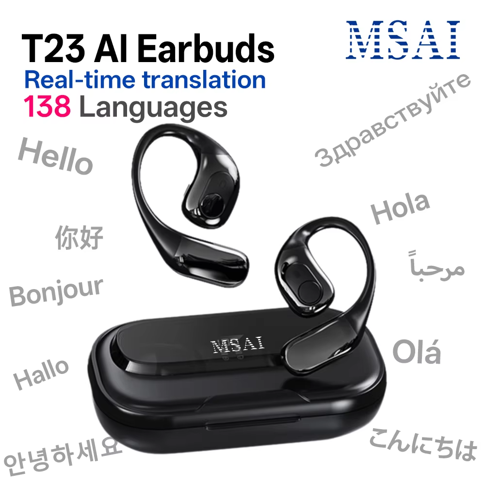 MSAI T23 AI Translator Earbuds