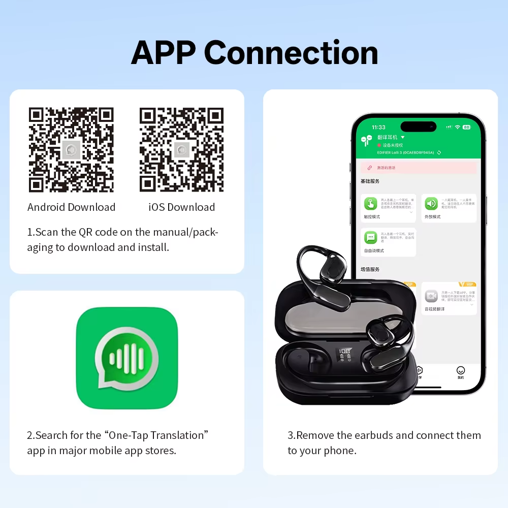 MSAI T23 AI Translator Earbuds - Image 3