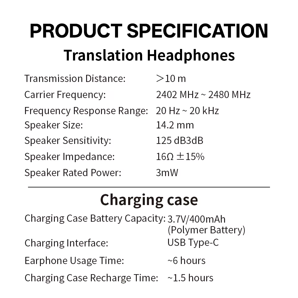 MSAI T23 AI Translator Earbuds - Image 6