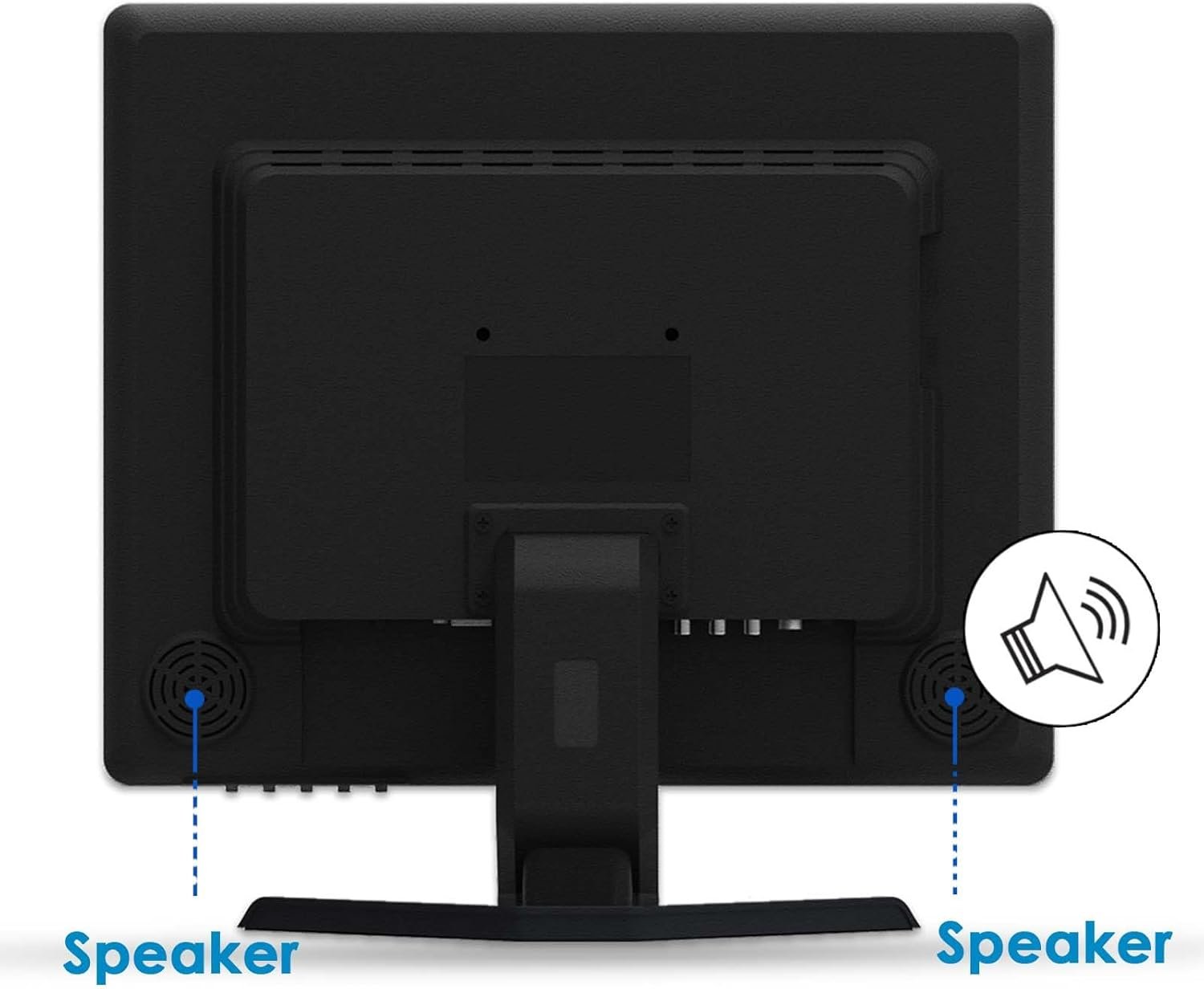 JaiHo 17 Inch PC Monitor TFT LCD Monitor - 1280 x 1024 Resolution 4:3 HDMI Monitor Color Display Screen with HDMI/VGA/BNC/AV/USB Earphone Input, Built-in Dual Speakers, Black - Image 6