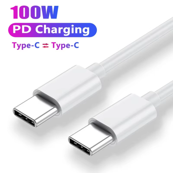 PD 100W USB-C Cable to USB-C Fast Charging Cable