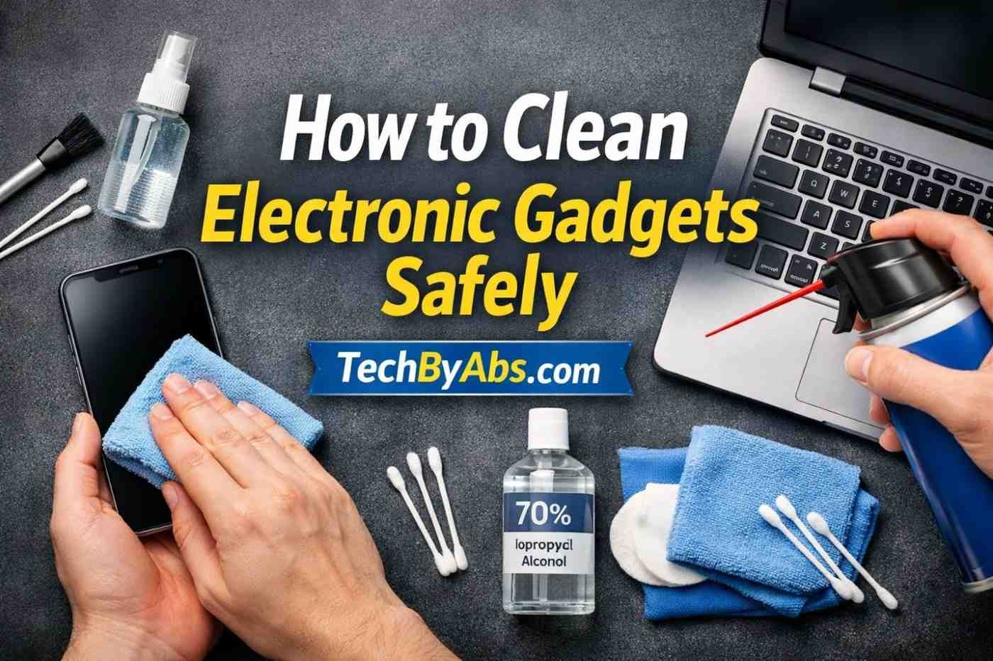 How to Clean Electronic Gadgets Safely
